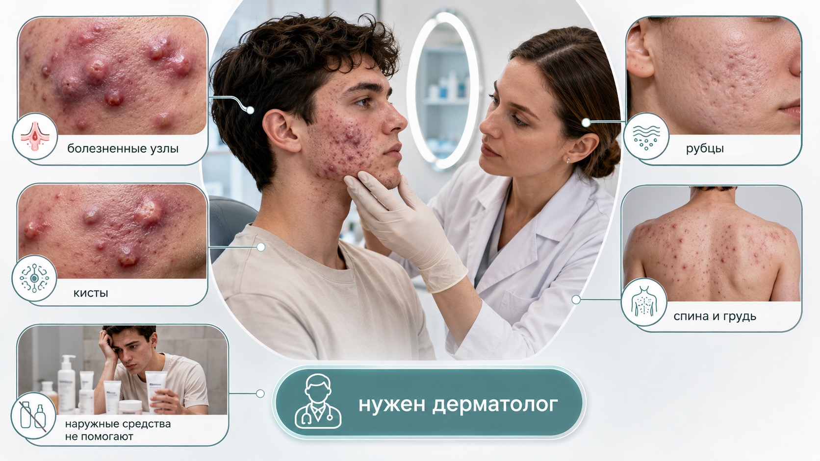 Когда пора идти к дерматологу: признаки тяжёлого течения