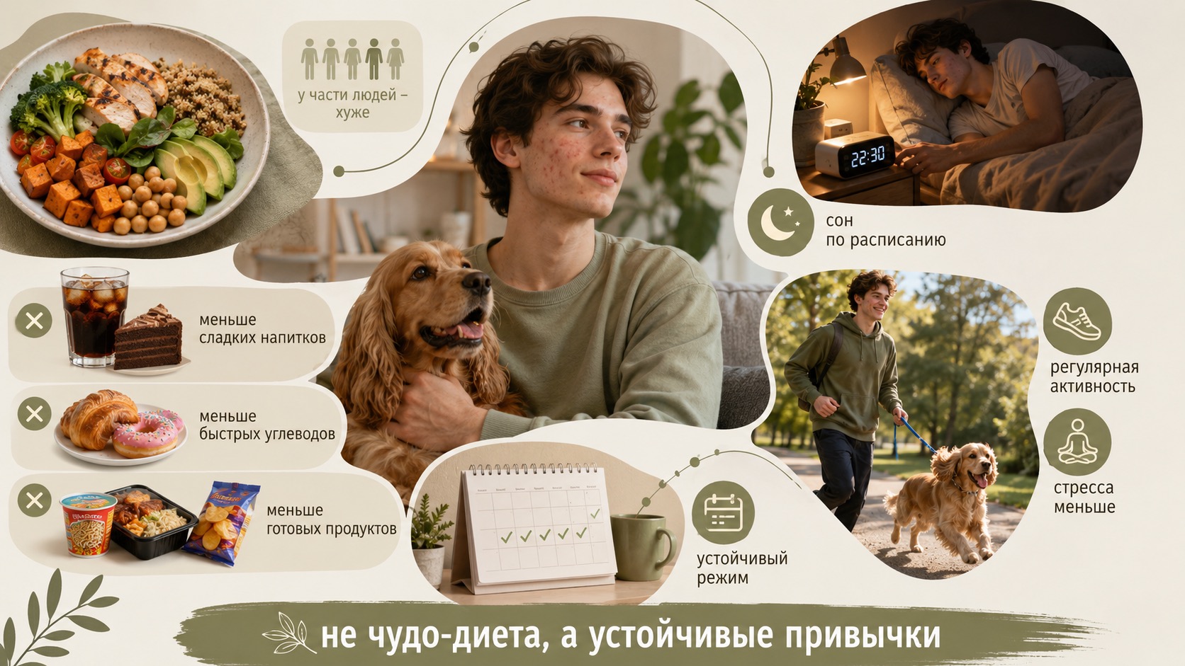 Питание, сон и стресс у хозяев животных: что реально работает
